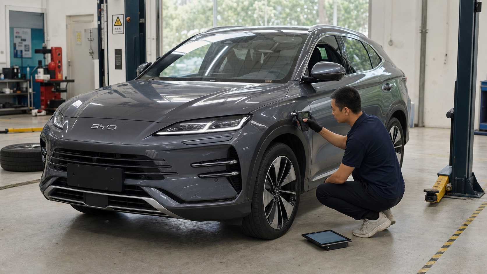 BYD Song Plus EV professional vehicle inspection